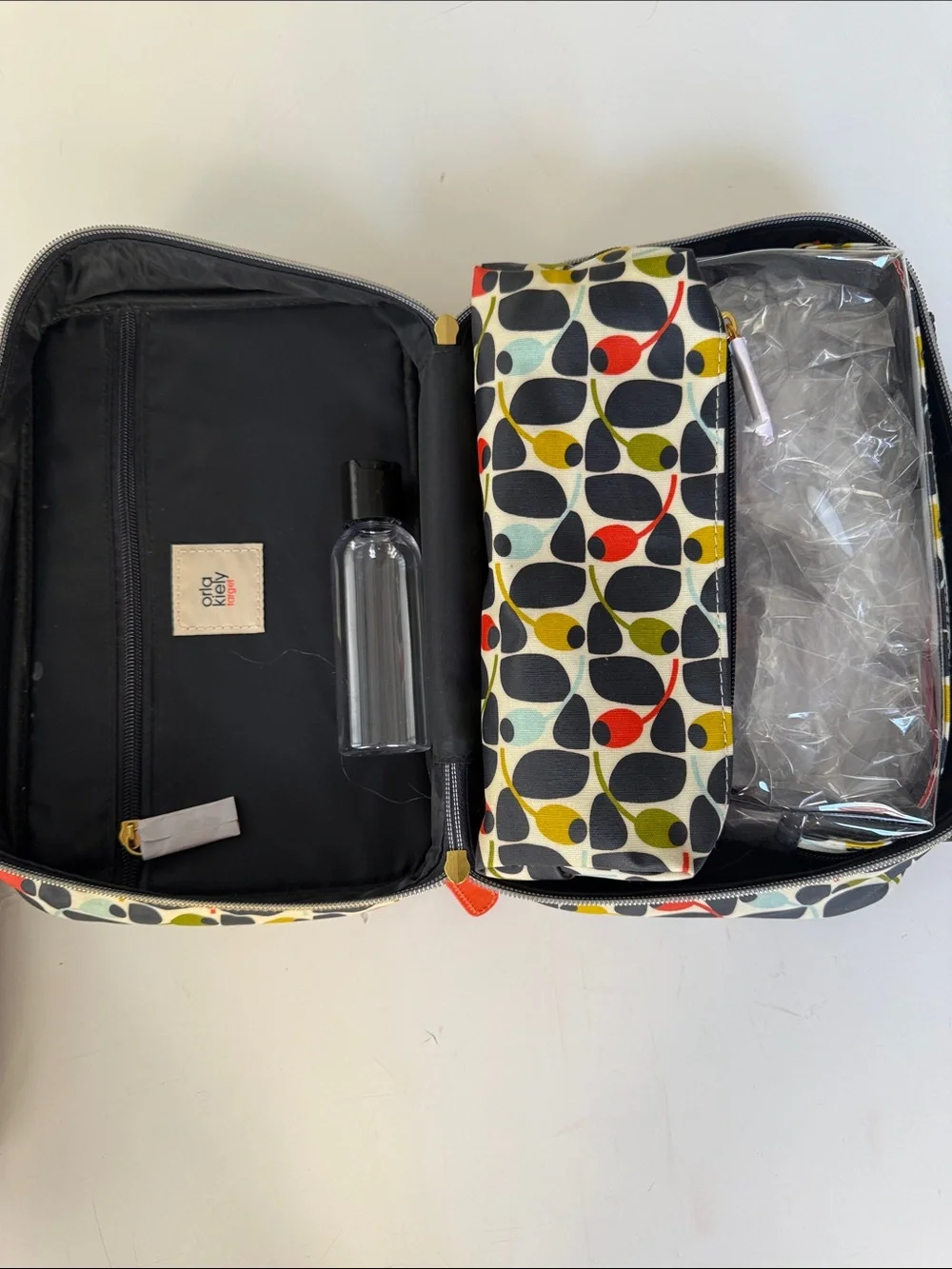 Orla Kiely Multicolor Stem Print Cosmetic Bag